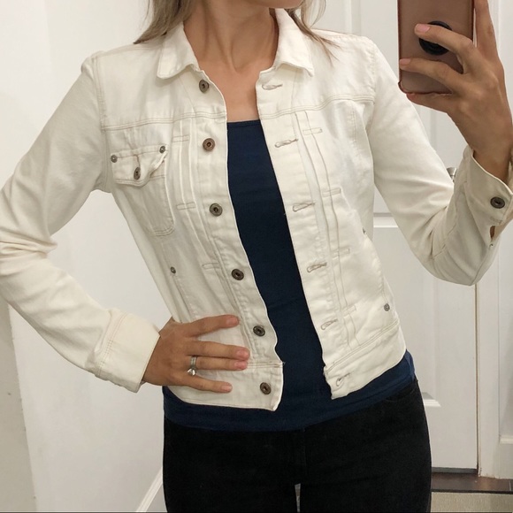 Polo Ralph Lauren Jackets & Blazers - Polo Jeans Co white denim jacket size Small